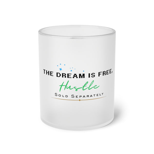 Dreams & Hustle | Frosted Glass Mug