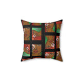 Eye See You | Faux Suede Square Pillow