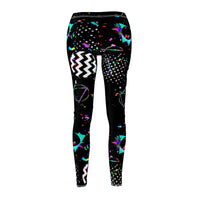 Black Confetti | Women's Casual Skinny Fit Leggings