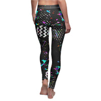 Black Confetti | Women's Casual Skinny Fit Leggings