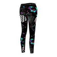 Black Confetti | Women's Casual Skinny Fit Leggings