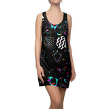 Black Confetti | Women's Cut & Sew Racerback Dress