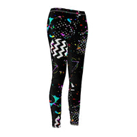 Black Confetti | Women's Casual Skinny Fit Leggings