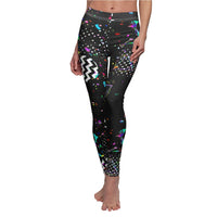 Black Confetti | Women's Casual Skinny Fit Leggings
