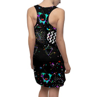 Black Confetti | Women's Cut & Sew Racerback Dress