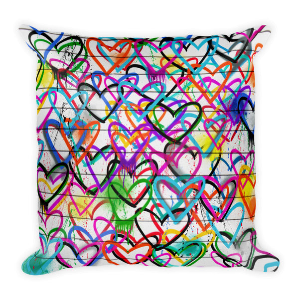 Graffiti Luv | Throw Pillow (Available in Two sizes)